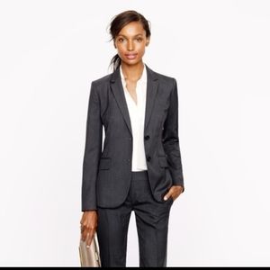 Jcrew super 120s pinstripe pantsuit